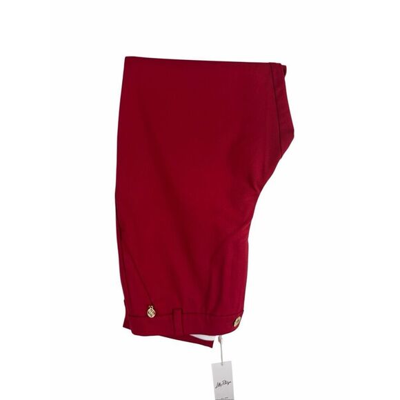 NWT Lilly Pulitzer Ana High Rise Pant Malbec Red- Size 10 - Picture 8 of 8